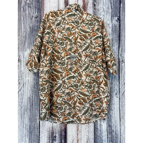 Columbia PFG Short Sleeve Mens 3XL Super Tamiami Fish Design - Picture 6 of 10